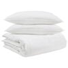vidaXL Dekbed Set met kussen 3 st Wit Donsveertjes