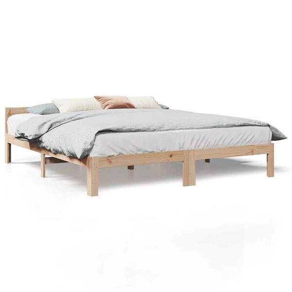 vidaXL Bedframe zonder matras massief grenenhout 180x200 cm