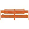 vidaXL Bedframe zonder matras massief grenenhout wasbruin 180x200 cm