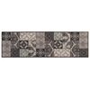 vidaXL Keuken Vloerkleed zwarte moza&iuml;ek 150 x 45 cm 100% Polyamide