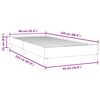vidaXL Boxspring zonder matras fluweel lichtgrijs 90x220 cm