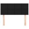 vidaXL Hoofdbord 100x5x78/88 cm stof zwart