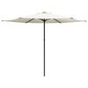 vidaXL Tuinparasol Rechthoekig 3 x 3 m Polyester Cr&egrave;mekleurig