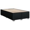 vidaXL Boxspring met matras stof zwart 100x200 cm