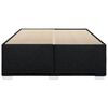 vidaXL Bedframe zonder matras stof zwart 140x200 cm