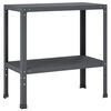 vidaXL Planttafel 60 x 40 x 80 cm Gepoedercoat staal Antraciet