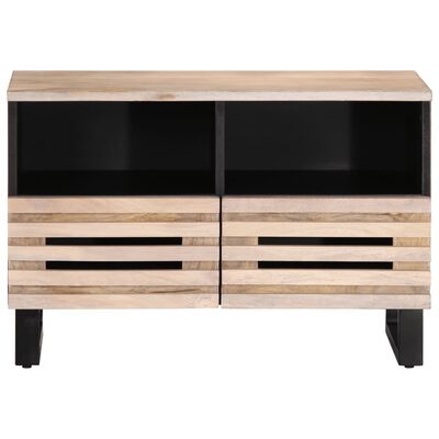 vidaXL Tv-meubel 70x34x46 cm massief mangohout wit