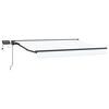 vidaXL Handmatige Luifelhouder met LED's 3,5 x 2,5 m