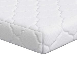 vidaXL Matras met Kokoslaag Wit 120 x 60 cm PU Schuim