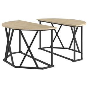 vidaXL Salontafel Sonoma Eiken 80 x 80 x 42 cm