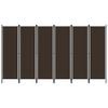 vidaXL Kamerscherm met 6 panelen 300x180 cm bruin
