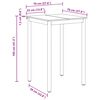 vidaXL Staande Bartafel Bewerkt hout