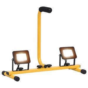 vidaXL Spotlight met handvat LED 2x10 W warmwit