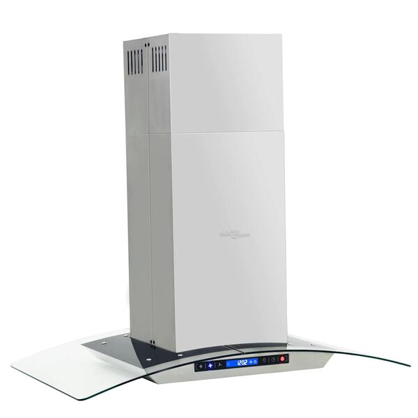 vidaXL Eilandafzuigkap LCD-scherm sensor 756 m&sup3;/u LED 90 cm