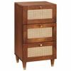 vidaXL Dressoir met lade Bruin 40 x 33,5 x 75 cm Massief Mango Hout
