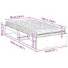 vidaXL Slaapbank met matras 90x190 cm massief grenenhout wit