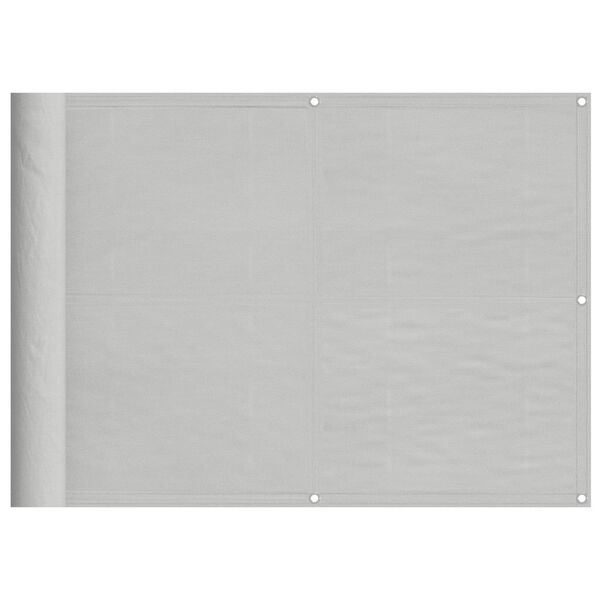 vidaXL Balkonscherm 75x700 cm 100% oxford polyester lichtgrijs