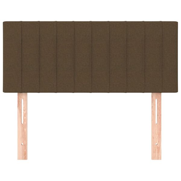 vidaXL Hoofdbord 90x5x78/88 cm stof donkerbruin