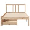 vidaXL Bedframe zonder matras massief grenenhout 90x190 cm