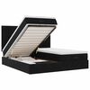 vidaXL Ottoman bed met matrassen 180x200cm fluweel zwart