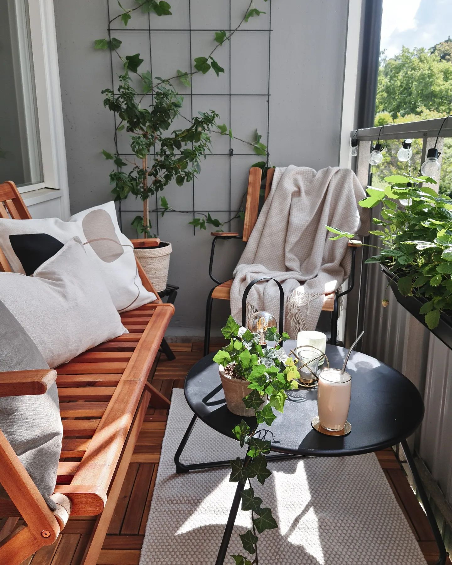 mtgstyling cosy balcony setting, coffee time