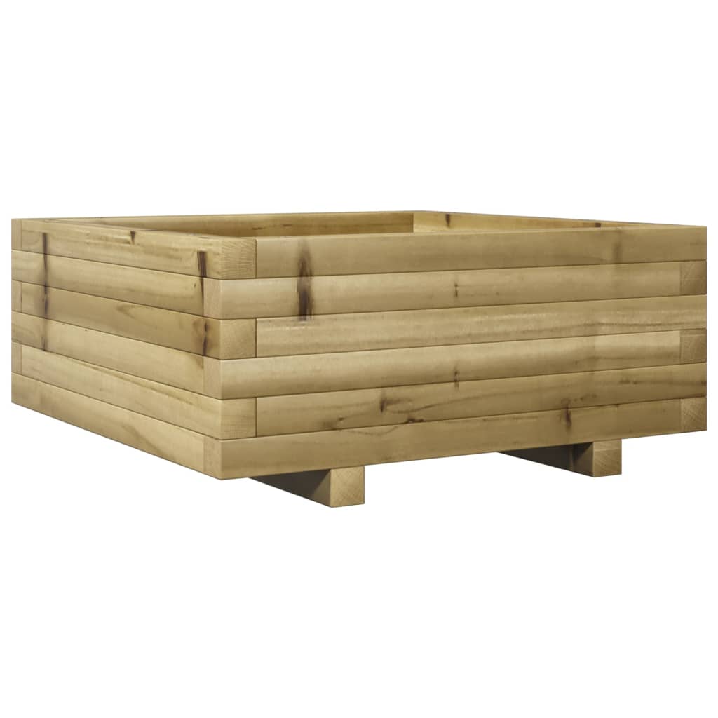 vidaXL Plantenbak 60x60x26,5 cm geïmpregneerd grenenhout