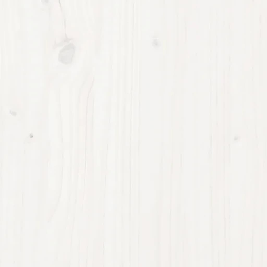 vidaXL Hoofdbord 81x4x100 cm massief grenenhout wit