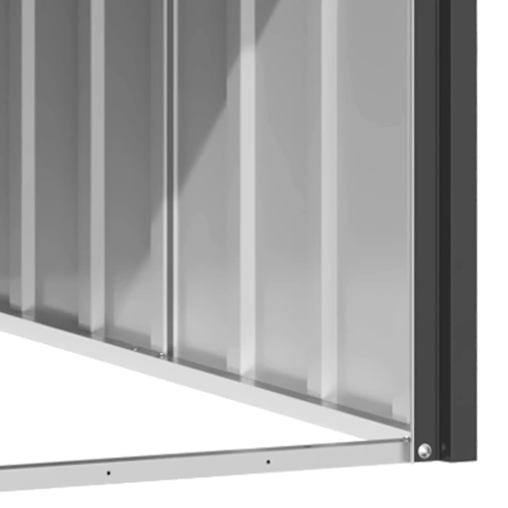 vidaXL Hondenhok 116,5x103x81,5 cm gegalvaniseerd staal antracietkleur