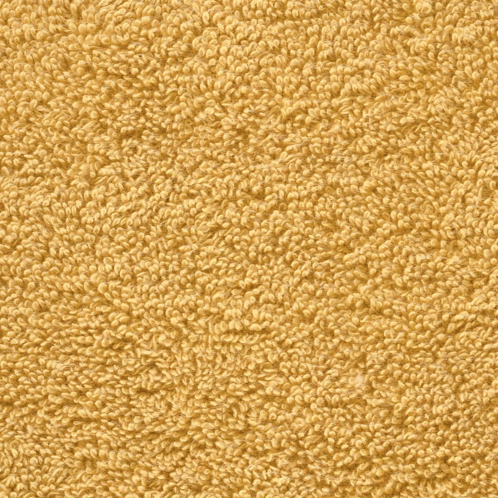 vidaXL 6-delige Handdoekenset 600 g/m² 100% katoen goudkleurig