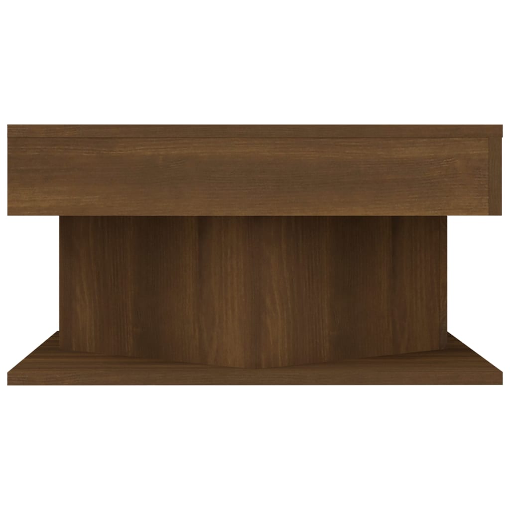 vidaXL Salontafel 57x57x30 cm bewerkt hout bruin eikenkleur