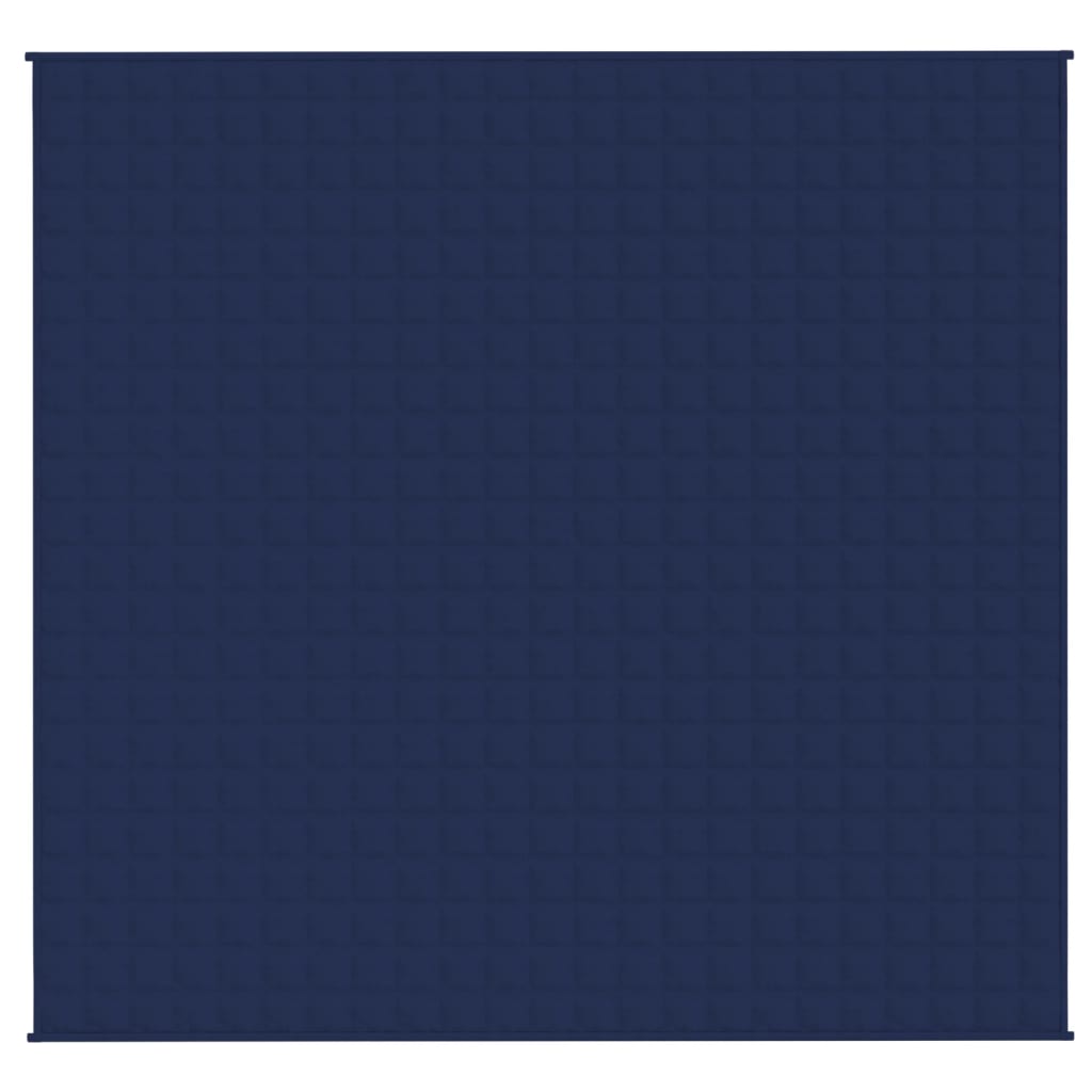 vidaXL Verzwaringsdeken 220x235 cm 15 kg stof blauw