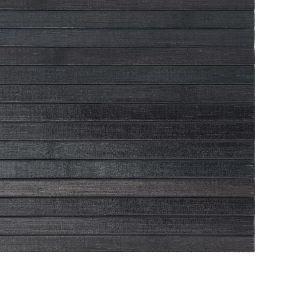 vidaXL Vloerkleed rechthoekig 100x300 cm bamboe grijs