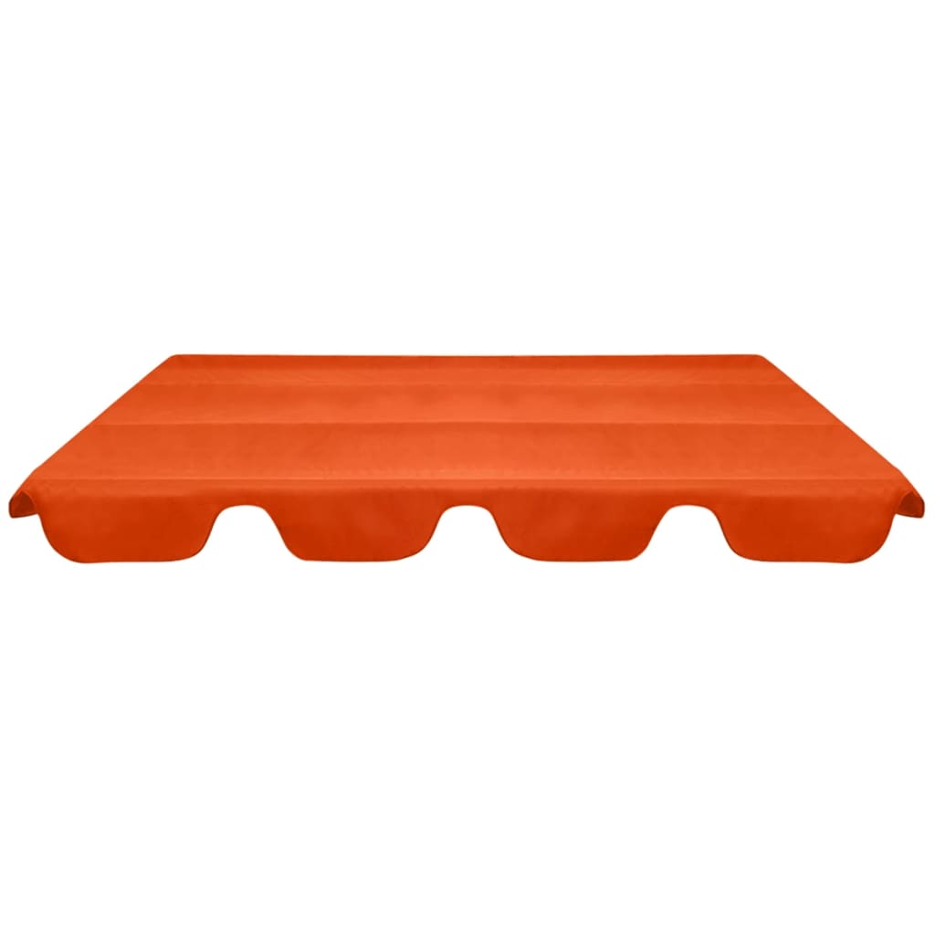 vidaXL Vervangingsluifel voor schommelbank 226x186 cm oranje