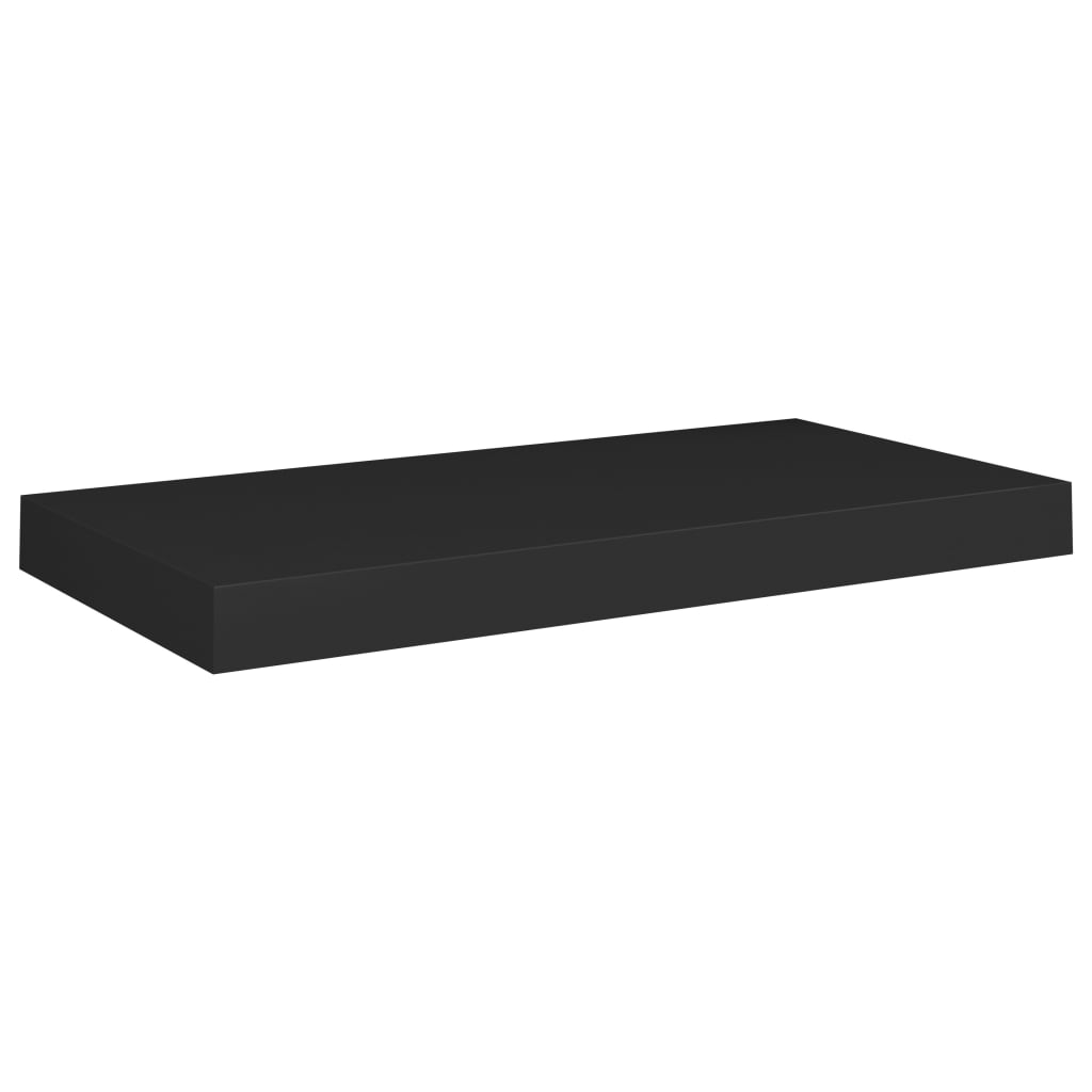 vidaXL Wandschappen zwevend 4 st 50x23x3,8 cm MDF zwart