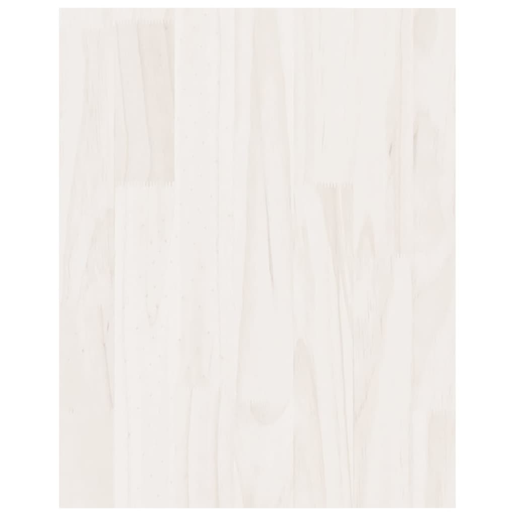 vidaXL Tv-meubel 70x33x42 cm massief grenenhout wit