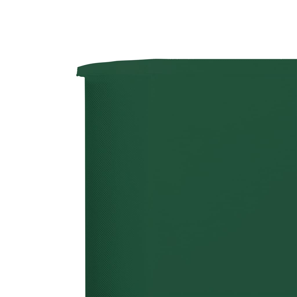 vidaXL Windscherm 9-panelen 1200x80 cm stof groen