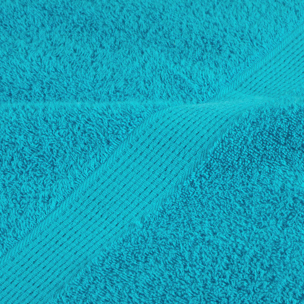 vidaXL 6-delige Handdoekenset 600 g/m² 100% katoen turquoise