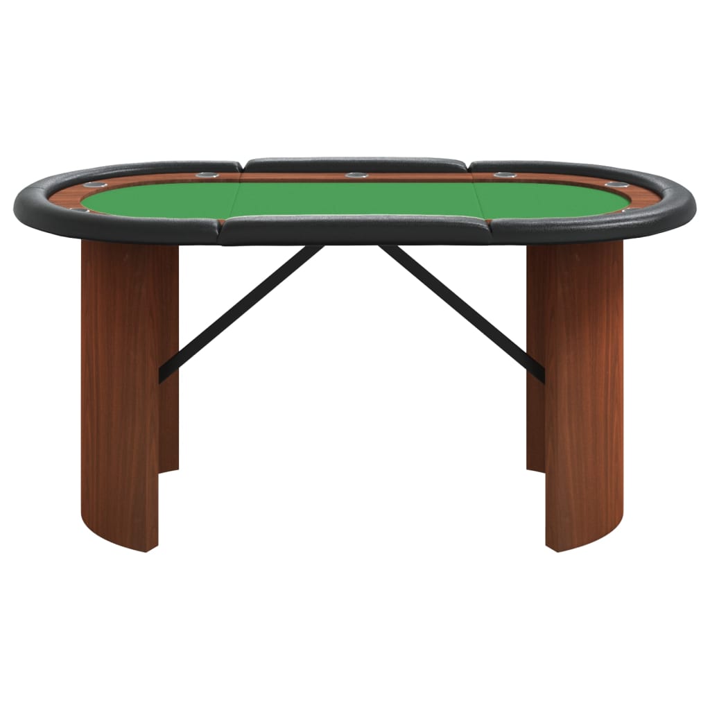 vidaXL Pokertafel voor 10 spelers 160x80x75 cm groen