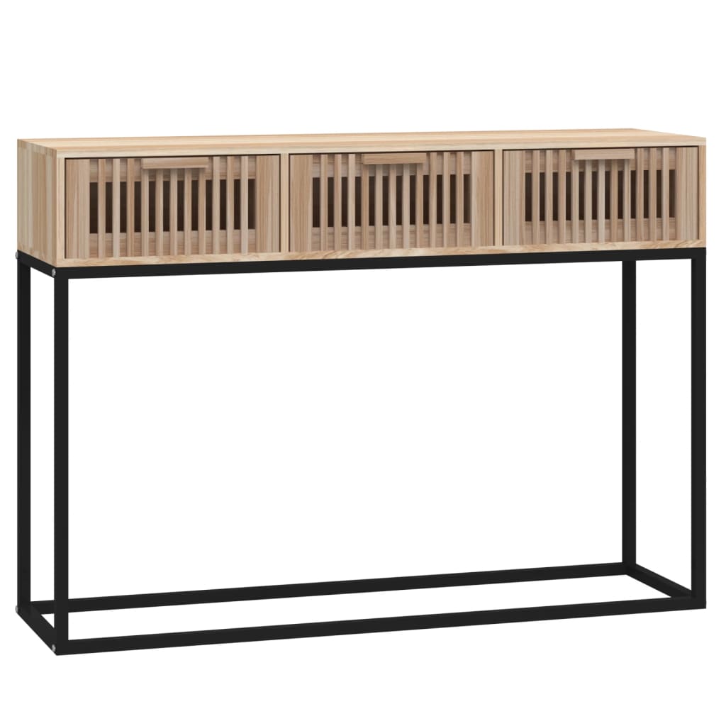 vidaXL Wandtafel 100x30x75 cm bewerkt hout zwart