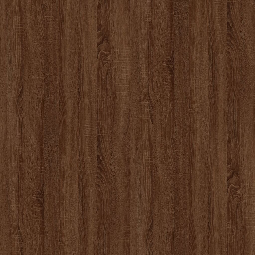 vidaXL Bijzettafels 2 st 50x46x35 cm bewerkt hout bruin eikenkleur