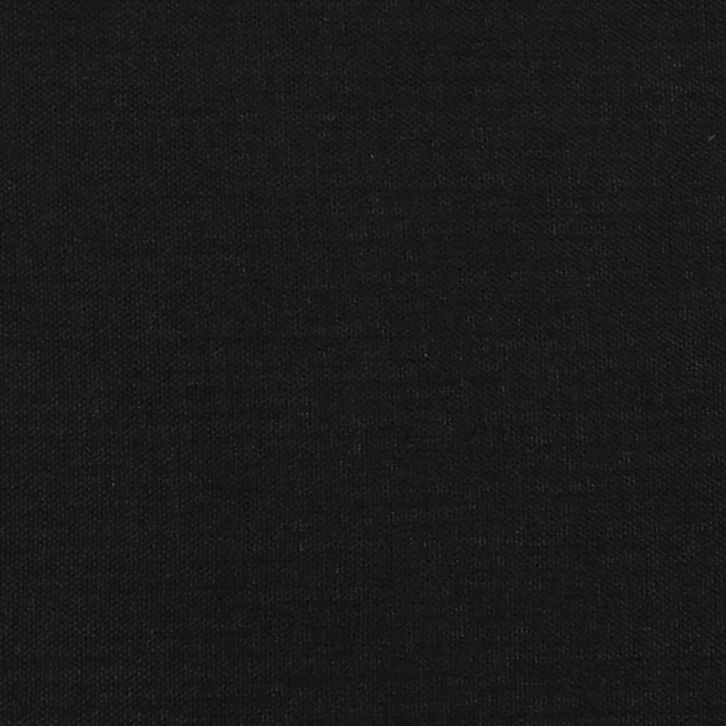 vidaXL Bedframe met hoofdeinde stof zwart 100x200 cm