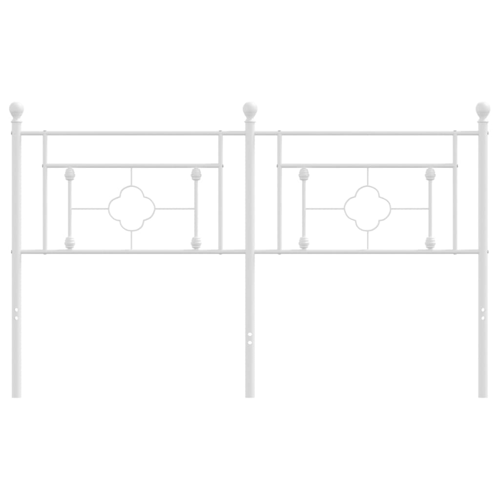 vidaXL Hoofdbord 150 cm metaal wit