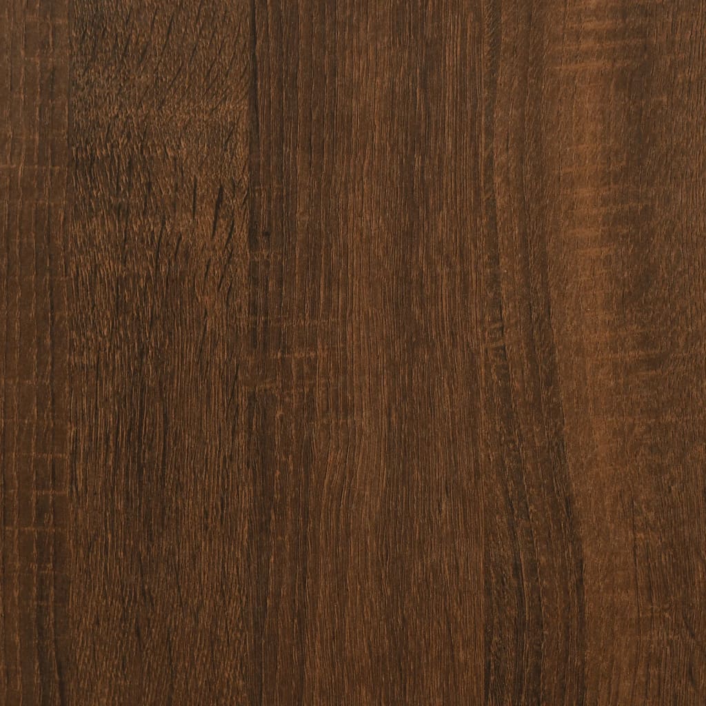 vidaXL Wandtafel 75x28x75 cm bewerkt hout bruin eikenkleur