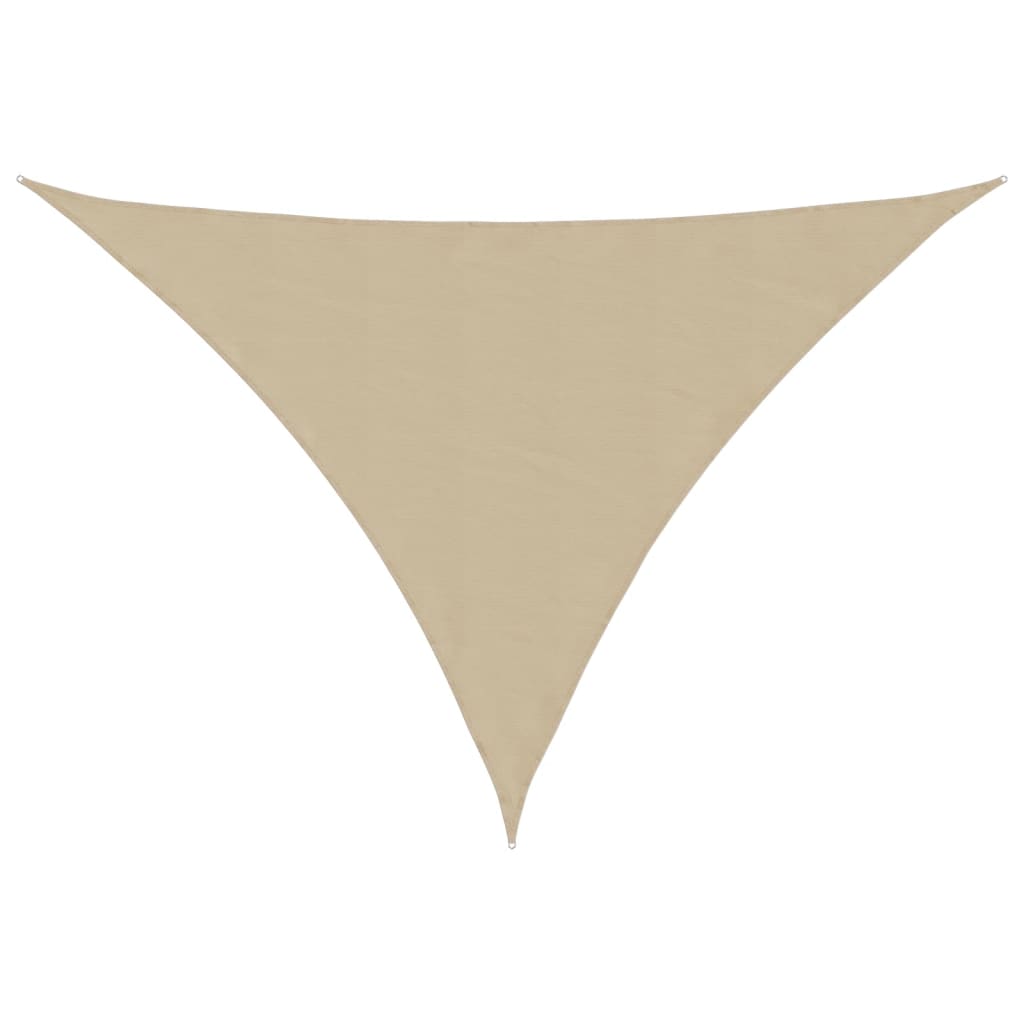 vidaXL Zonnescherm driehoekig 3x3x4,24 m oxford stof beige