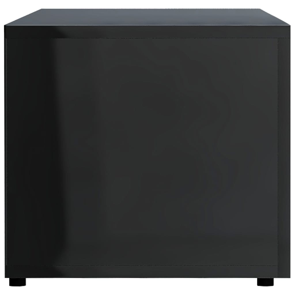 vidaXL Tv-meubel 120x34x30 cm spaanplaat hoogglans zwart