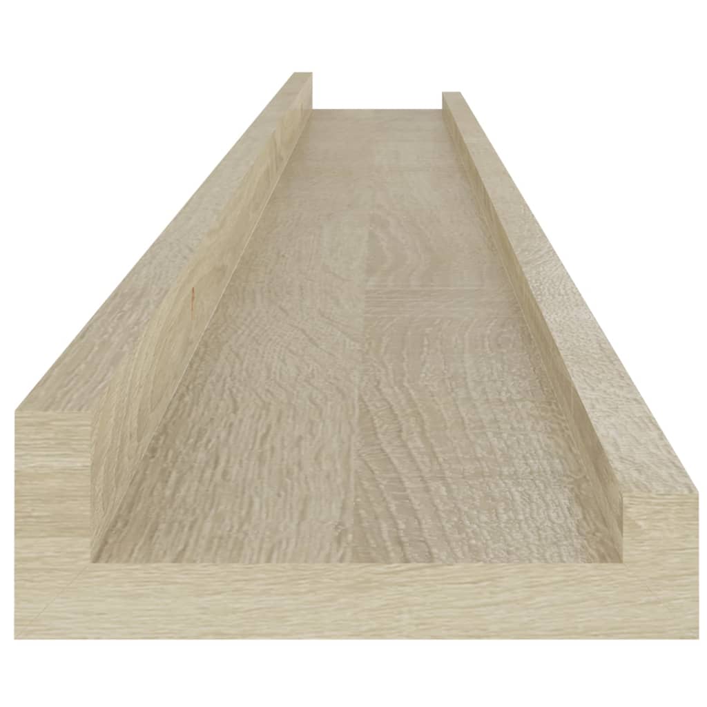 vidaXL Wandschappen 4 st 100x9x3 cm sonoma eikenkleurig