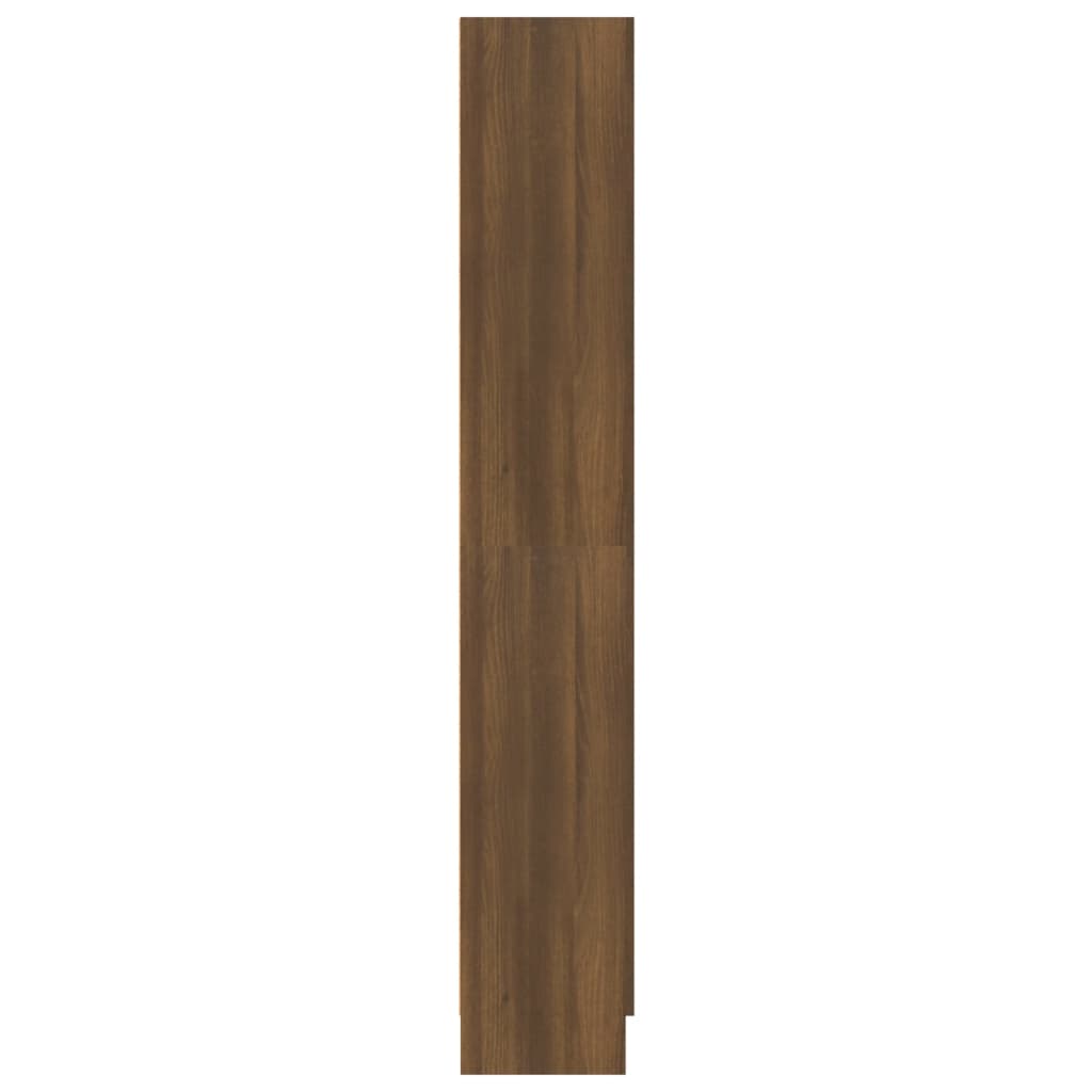 vidaXL Boekenkast 82,5x30,5x185,5 cm bewerkt hout bruin eikenkleur