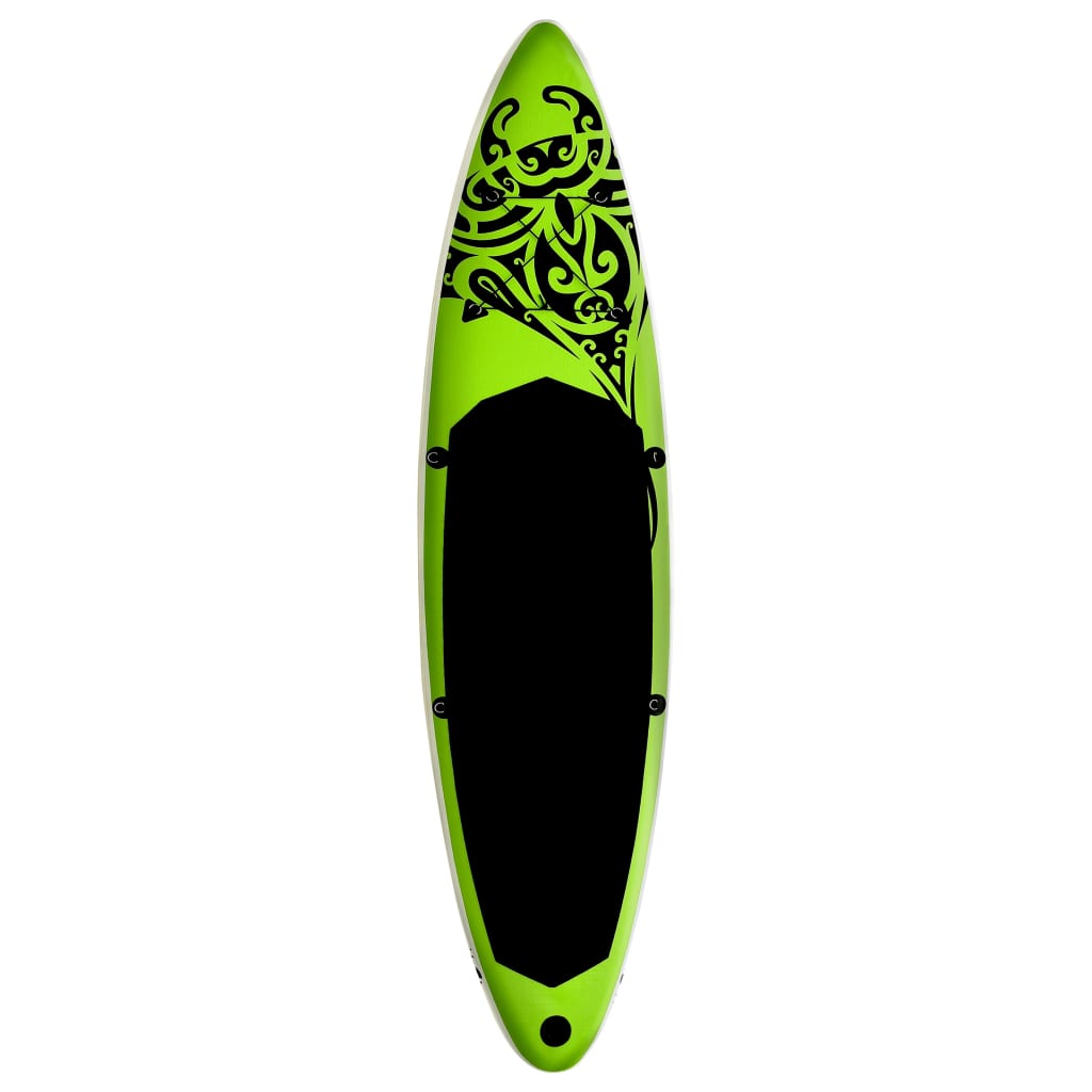 vidaXL Stand Up Paddleboardset opblaasbaar 320x76x15 cm groen