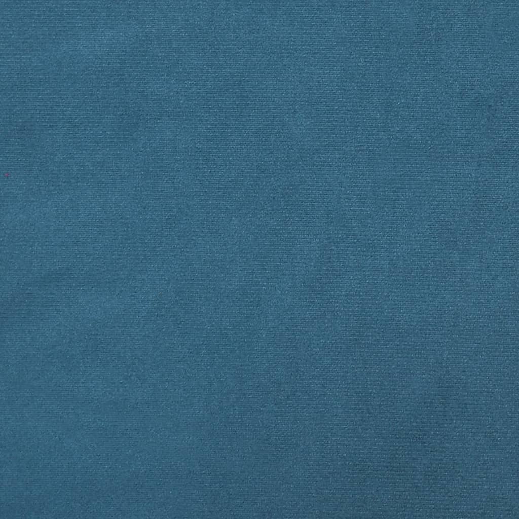 vidaXL Slaapbank L-vormig 271x140x70 cm fluweel blauw