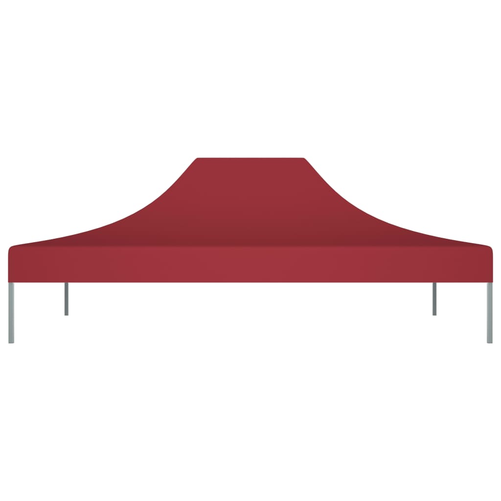 vidaXL Partytentdak 270 g/m² 4x3 m bordeauxrood